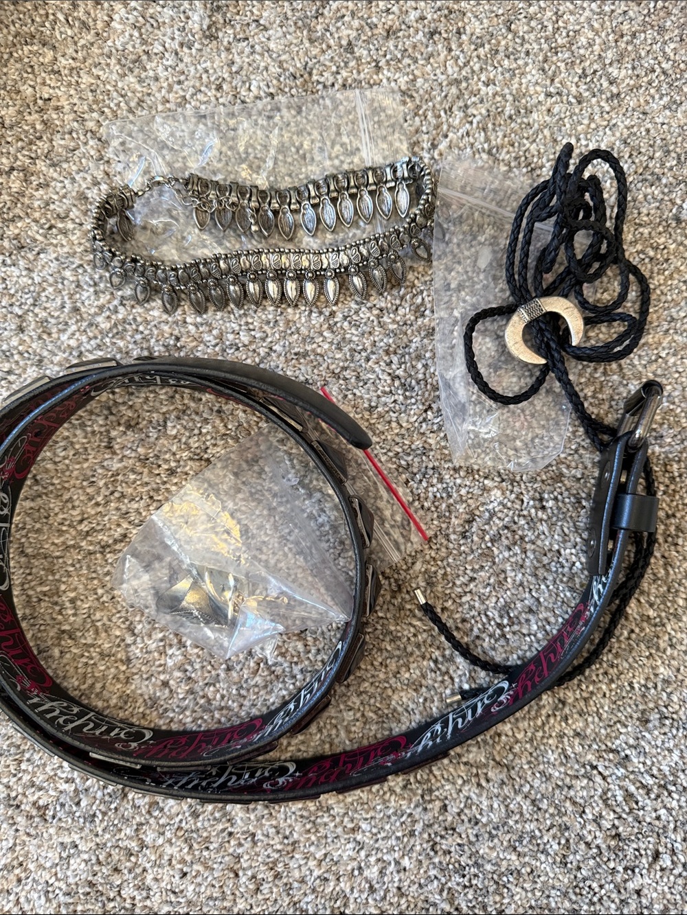 empyre studded belt myspace with jewelry bundle